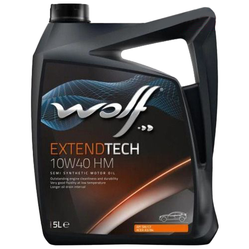 Моторное масло Wolf ExtendTech 10W-40 HM, 5л 